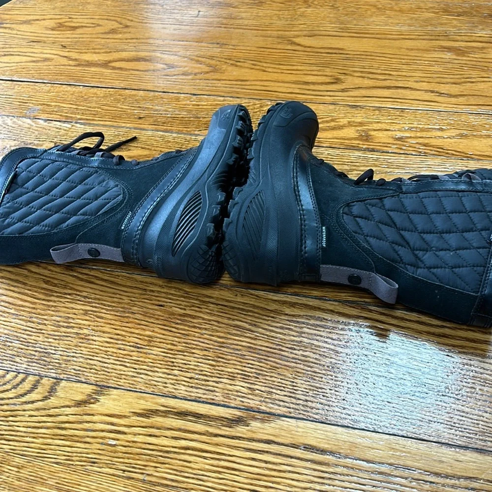 The North Face Thermoball Waterproof girls winter boots.  Black. Size 2.